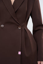 Brown Muse waisted blazer