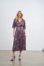 Rochie midi Lavender Wine