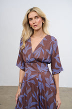 Rochie midi Lavender Wine