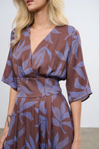 Rochie midi Lavender Wine