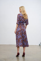 Rochie midi Lavender Wine