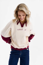 What If x Kit Agar hanorac tip polo
