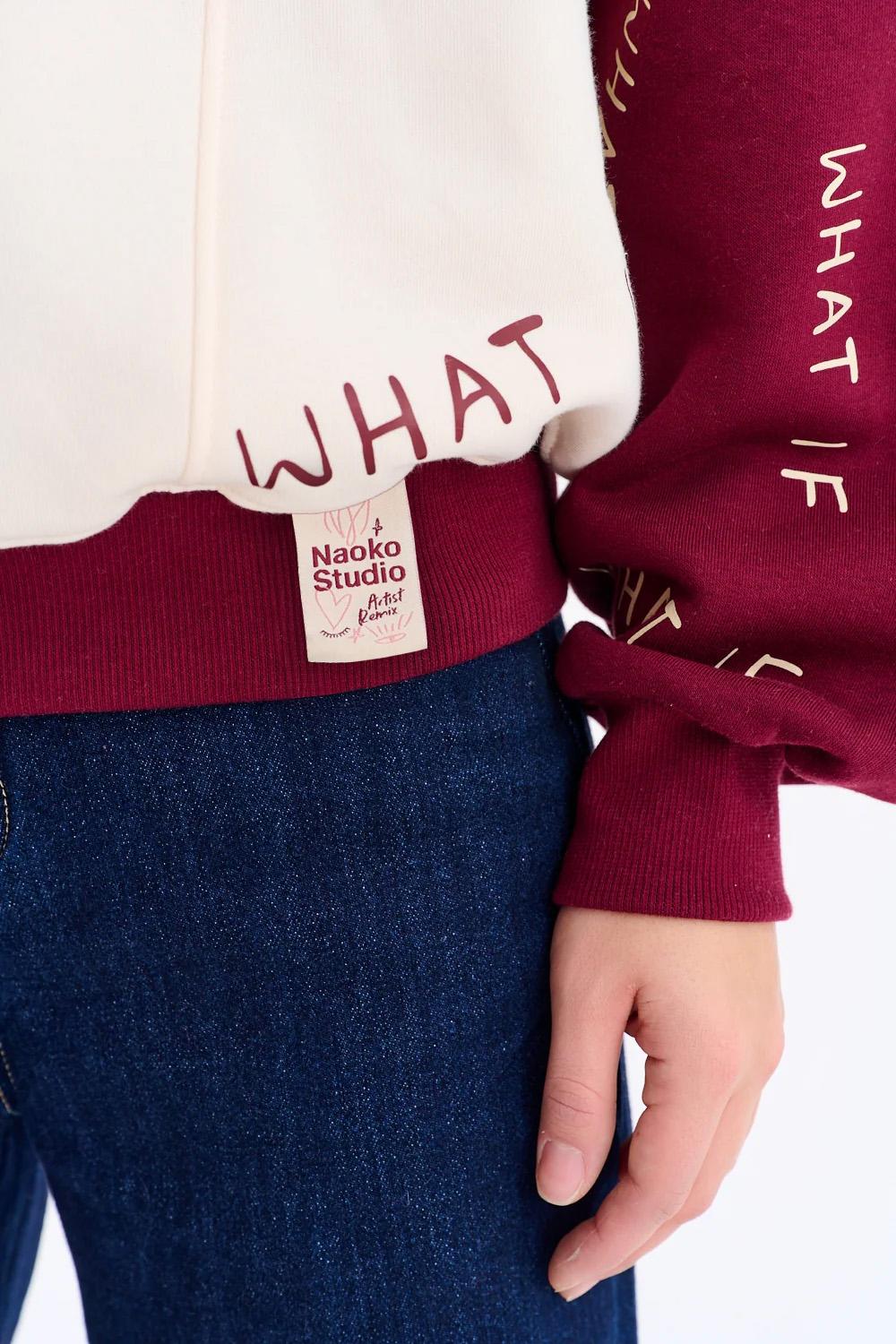 What If x Kit Agar hanorac tip polo