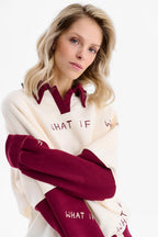 What If x Kit Agar hanorac tip polo