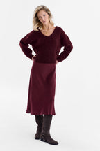 Mulberry Delight midi skirt