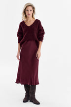 Mulberry Delight midi skirt