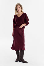 Mulberry Delight midi skirt
