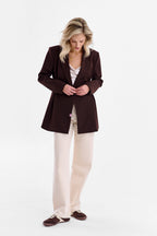 Brown Muse waisted blazer
