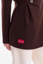 Brown Muse waisted blazer