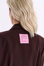 Brown Muse waisted blazer