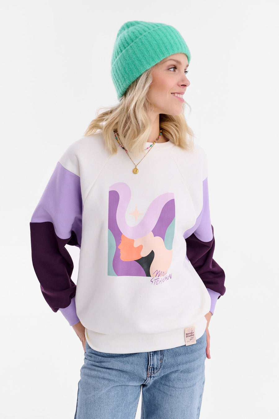 Sweatshirt Face The World x Maggie Stephenson