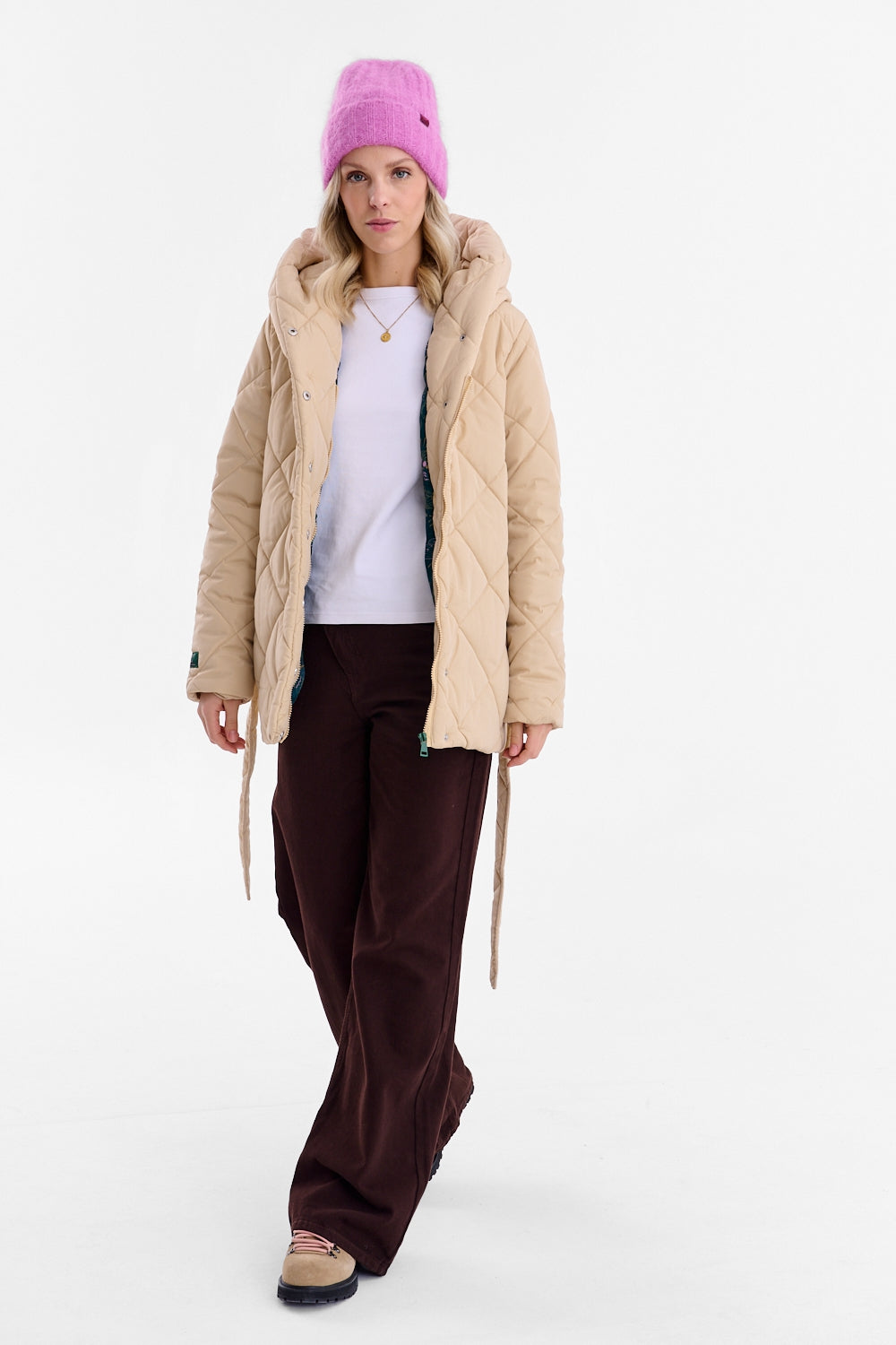 Anabelle Desert Moth Quilted Jacket