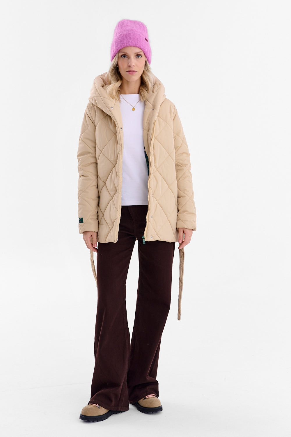 Anabelle Desert Moth Quilted Jacket