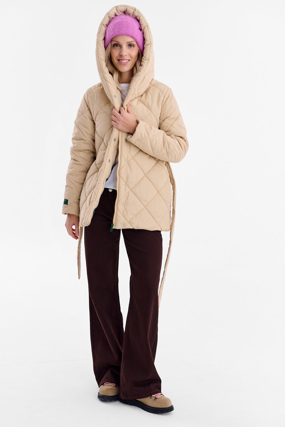 Anabelle Desert Moth Quilted Jacket