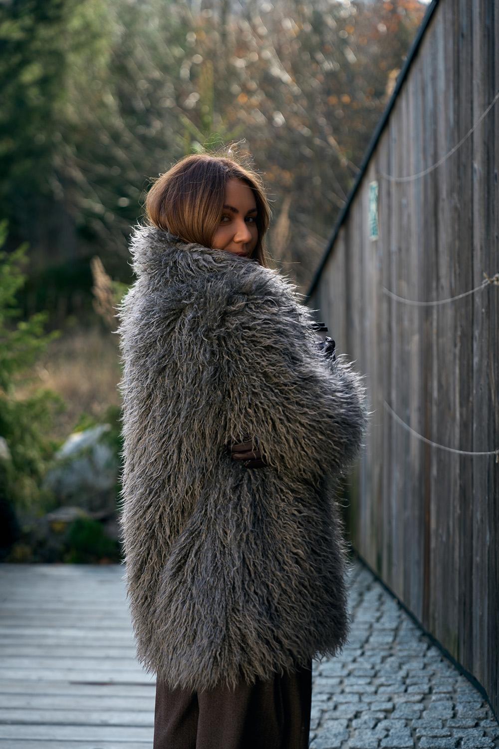 Shadow faux fur jacket – NAOKO-STORE.com