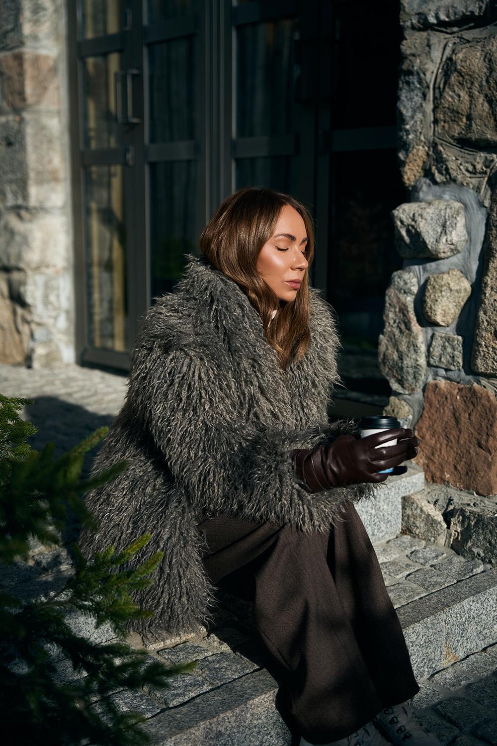 Shadow faux fur jacket – NAOKO-STORE.com