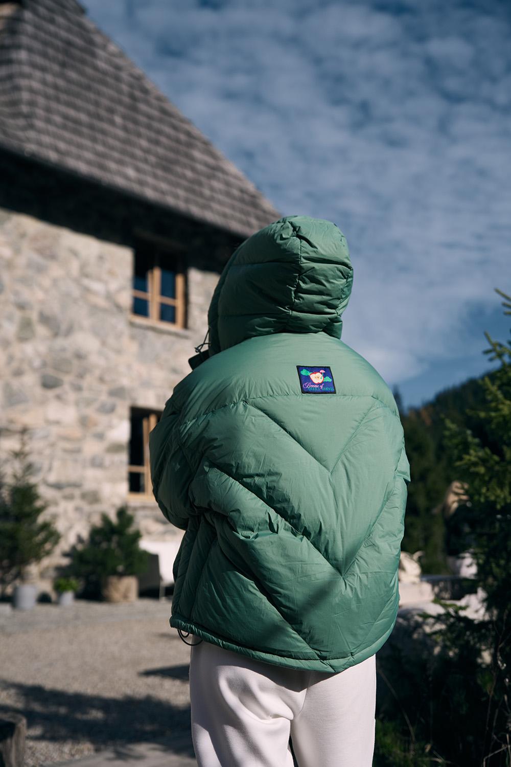 Umbria Oliven Måne dunjakke