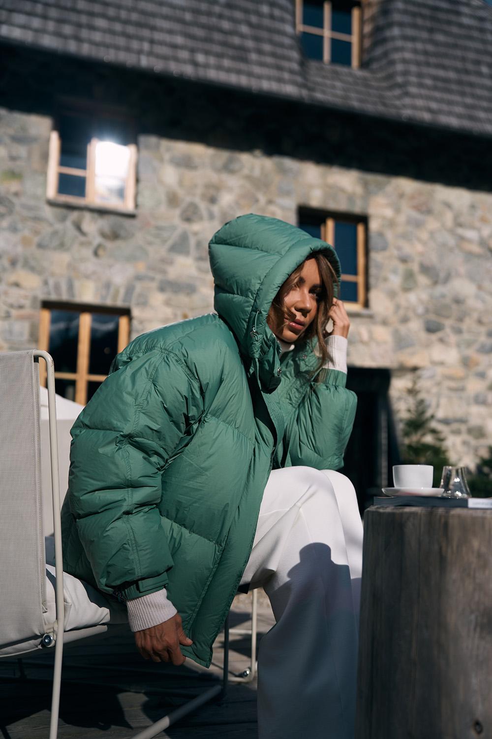 Umbria Oliven Måne dunjakke