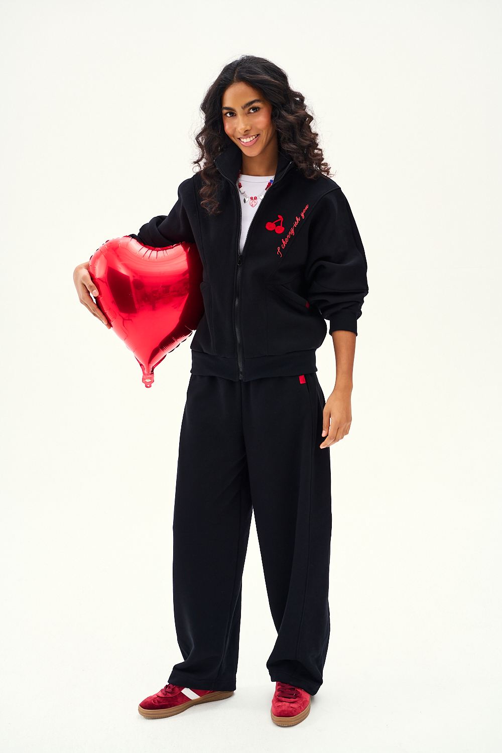 Cherry-ish Moments zip-up sweatshirt – NAOKO-STORE.com