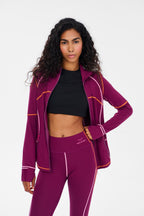 Berry Strong Button-Down Long-Sleeve Shirt