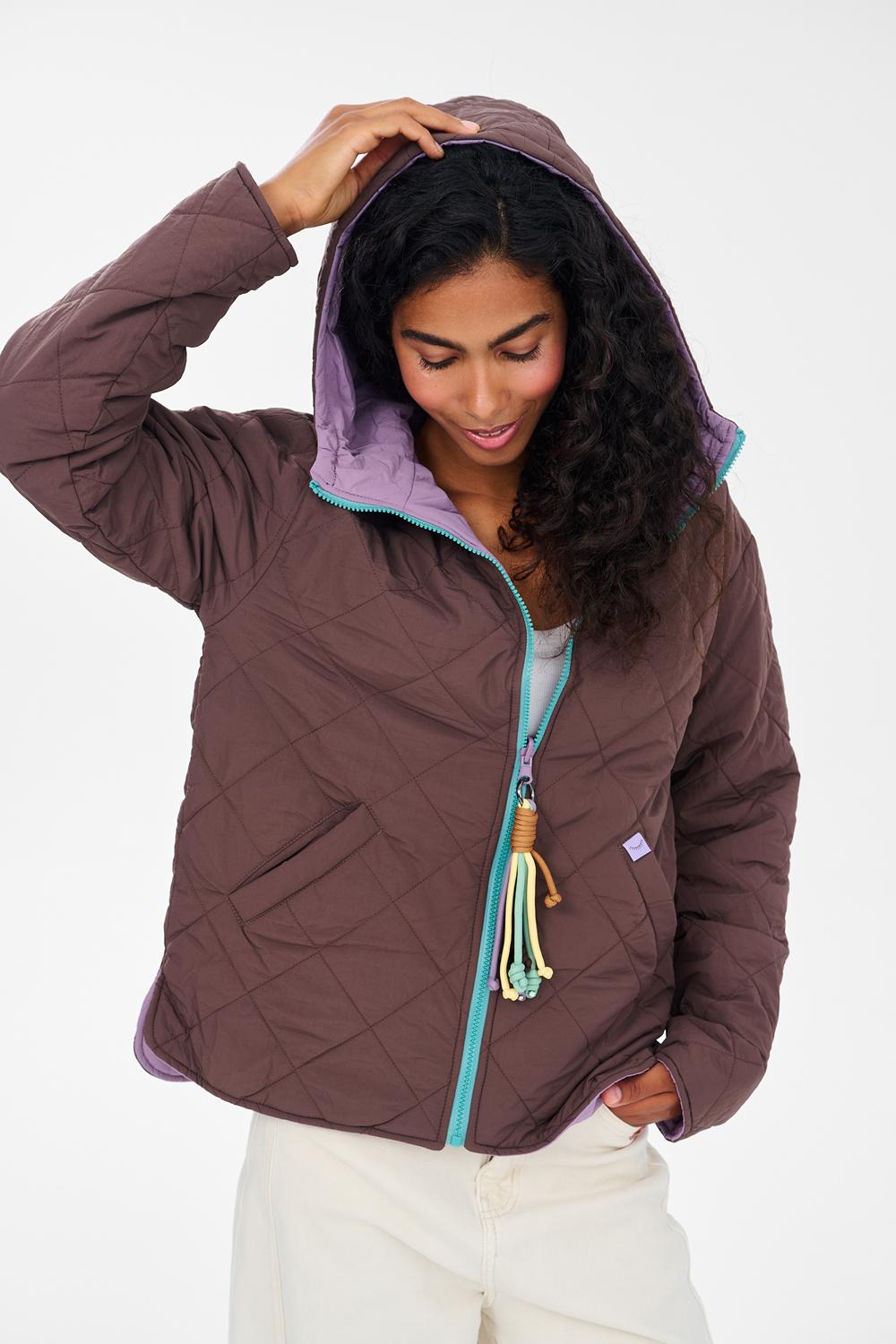 Poppy Cinnamon Dusk Reversible Hooded Jacket