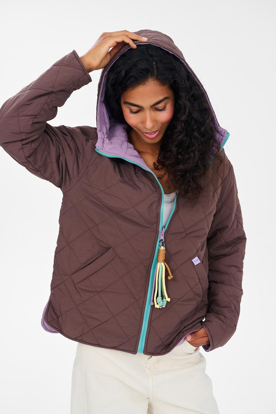 Poppy Cinnamon Dusk Reversible Hooded Jacket