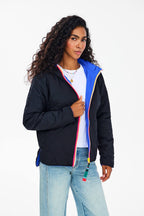 Poppy Mismatched Reversible Hooded Jacket