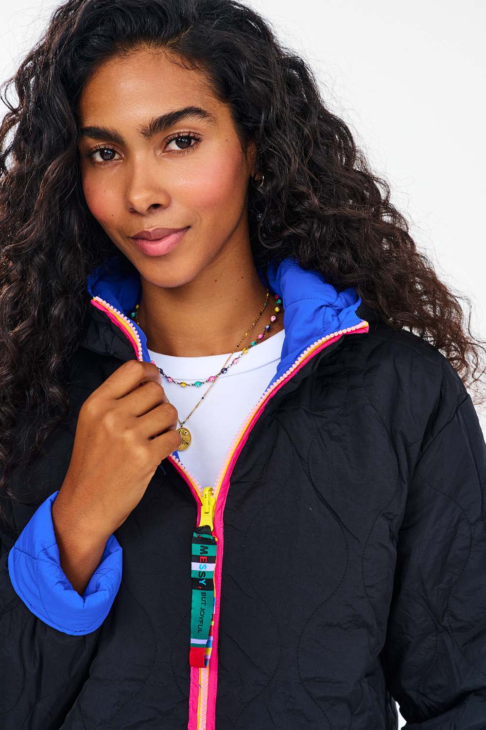 Poppy Mismatched Reversible Hooded Jacket