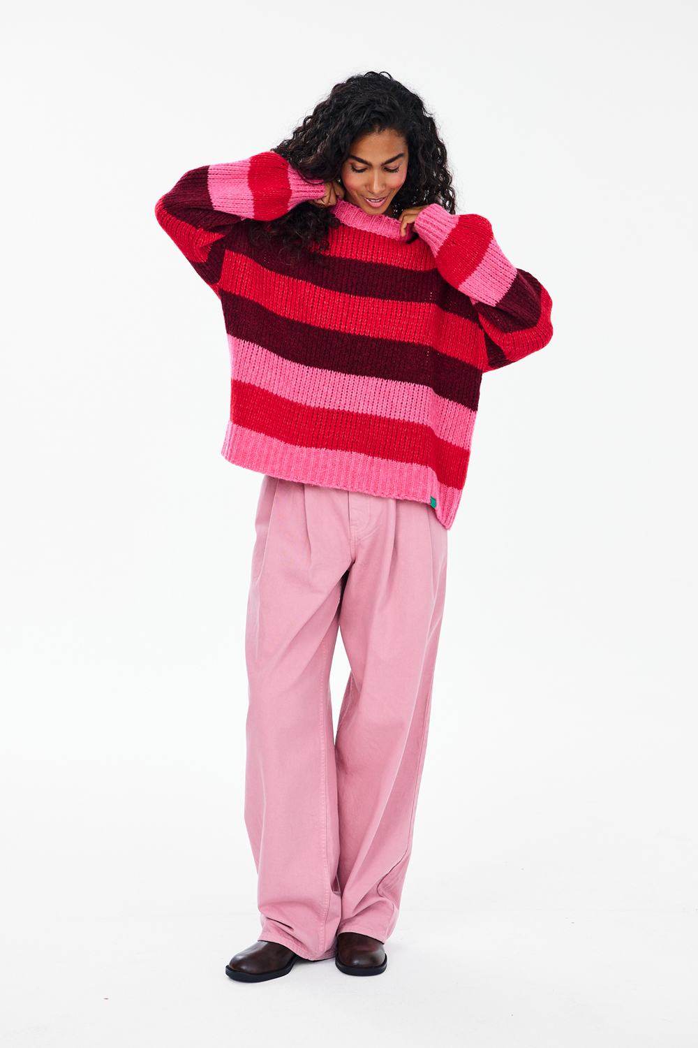 Berry Flame Wool Sweater