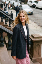Anthracite Blazer with Detachable Collar