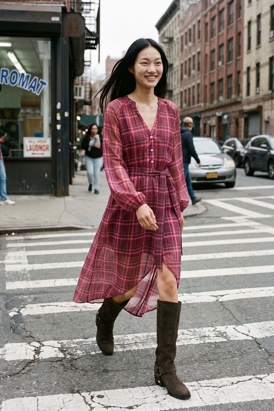 Tender Tie Wrap Dress