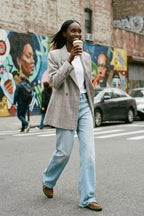 Checked Out Wool Blazer