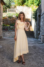 Midi Dress with Linen Here Comes the Sun