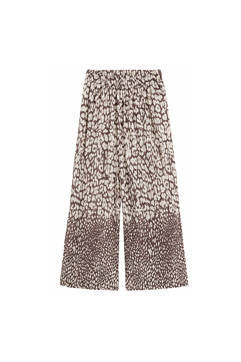 Pantaloni din in cu imprimeu Instinct