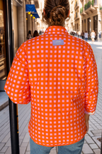 Peachy Bloom double-sided jacket