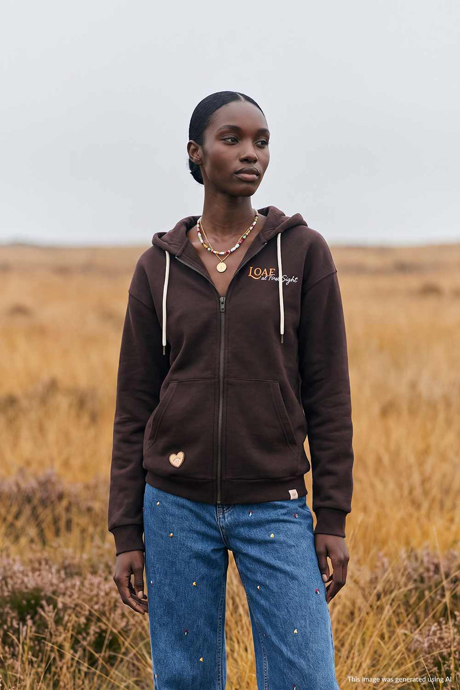 Butter Half Sweatshirt mit Knopfleiste