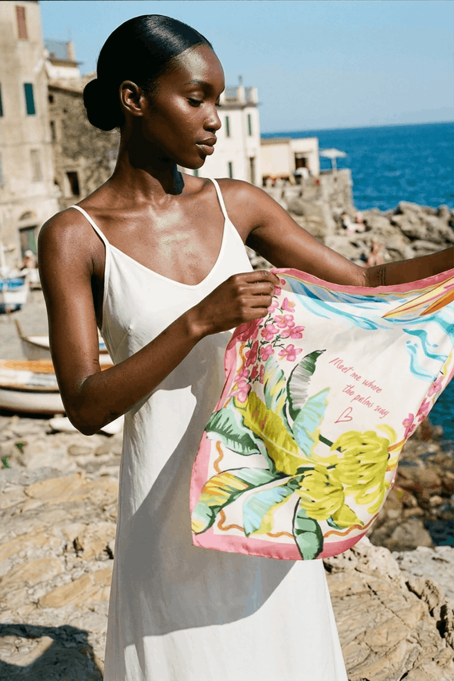 Follow The Palms scarf