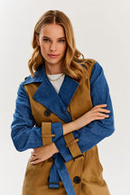 Blue Moon klassischer Trenchcoat