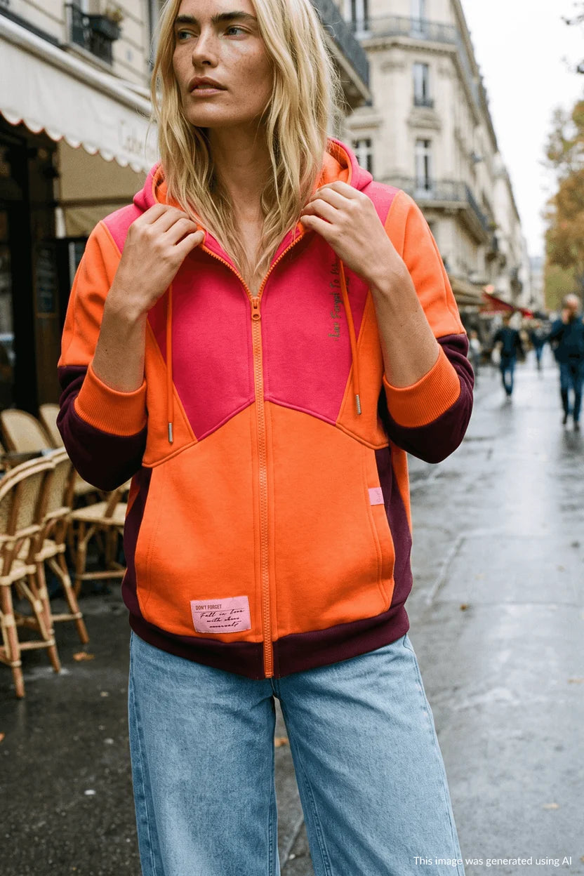 Color Curious Button-Down Sweatshirt