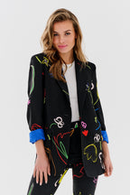 Botanische Oversize-Jacke