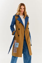 Blue Moon klassischer Trenchcoat