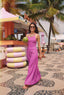 Pink Peony Long Linen Dress