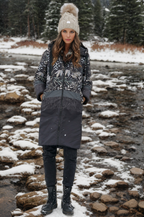 Manteau matelassé réversible Moss Garden