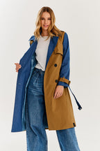 Blue Moon klassischer Trenchcoat