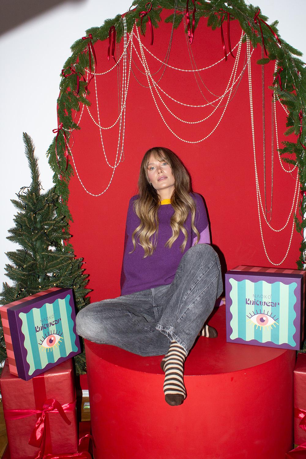 Happy Go Lucky wool sweater