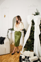Frosted Matcha sequin dress