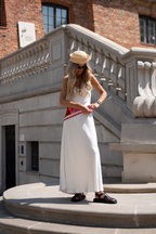 Liquid Cream Maxikleid mit Trägern
