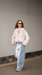 Jeansi Secret Shine cu crac larg
