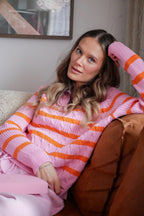 Pink Cloud polo sweater