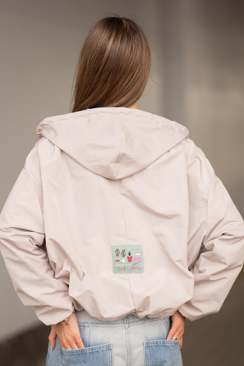Parka corta con capucha Desert Flower